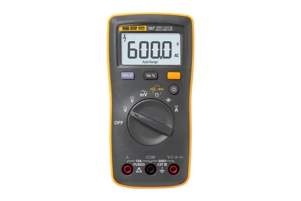 Fluke 107 Pocket Digital Multimeter โ True RMS Handheld Tester