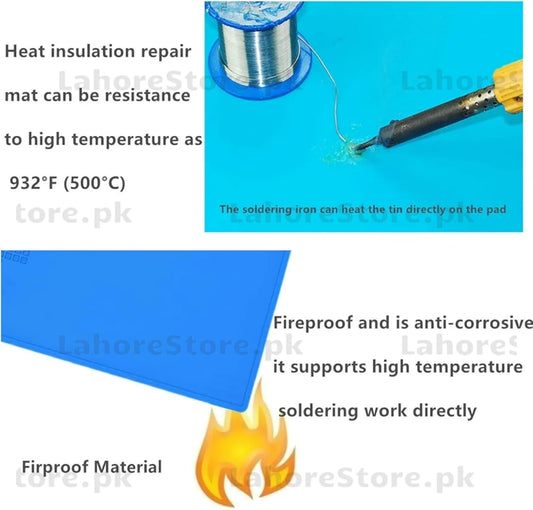 TE S180 Heat Insulation Mat – High‑Temperature Silicone Repair Mat