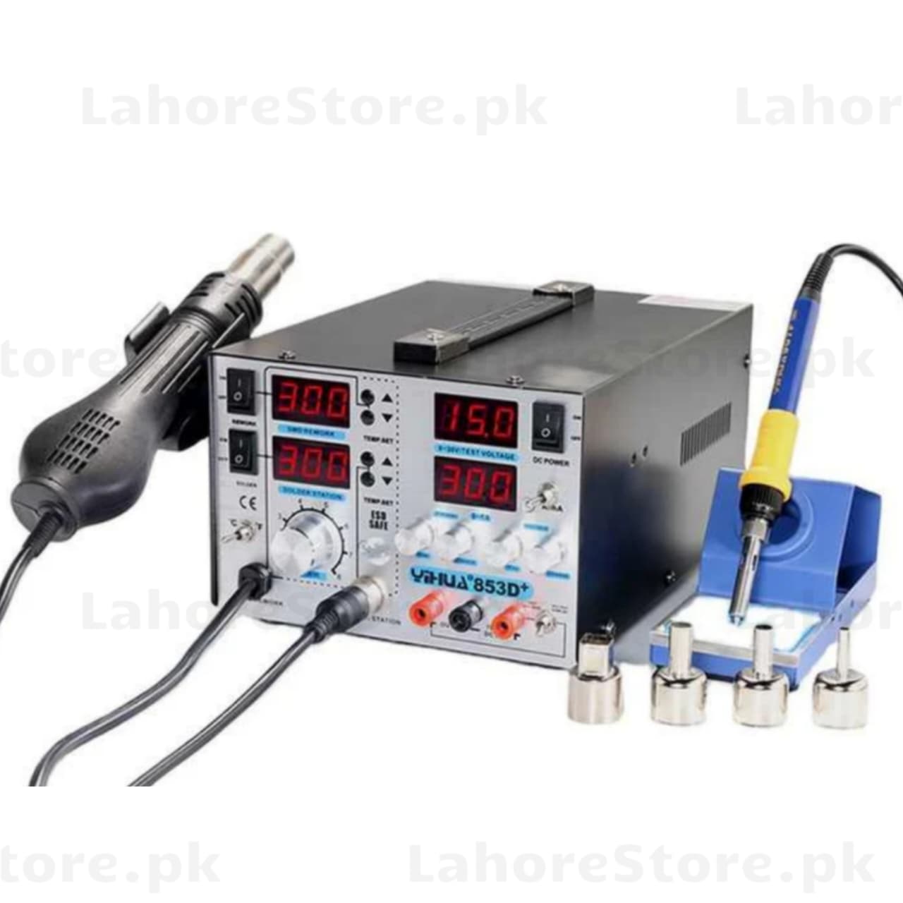 YH 853D+ 5A All-in-One Rework Station | High-Power Digital Hot Air & Soldering Station