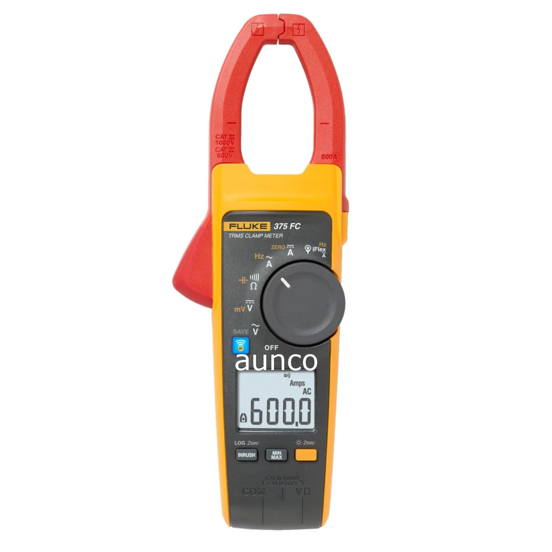 Fluke 375 FC True-RMS AC/DC Clamp Meter with Wireless Connectivity
