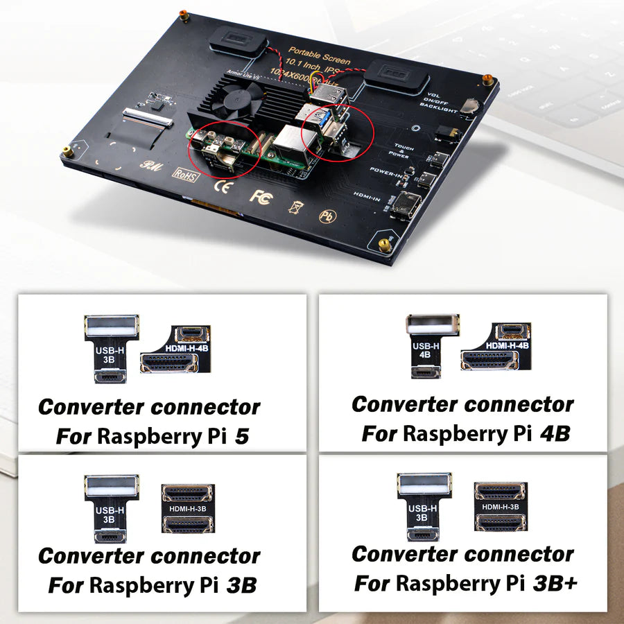 10 Inch HDMI Touch Screen LCD Display for Raspberry Pi – 1024x600