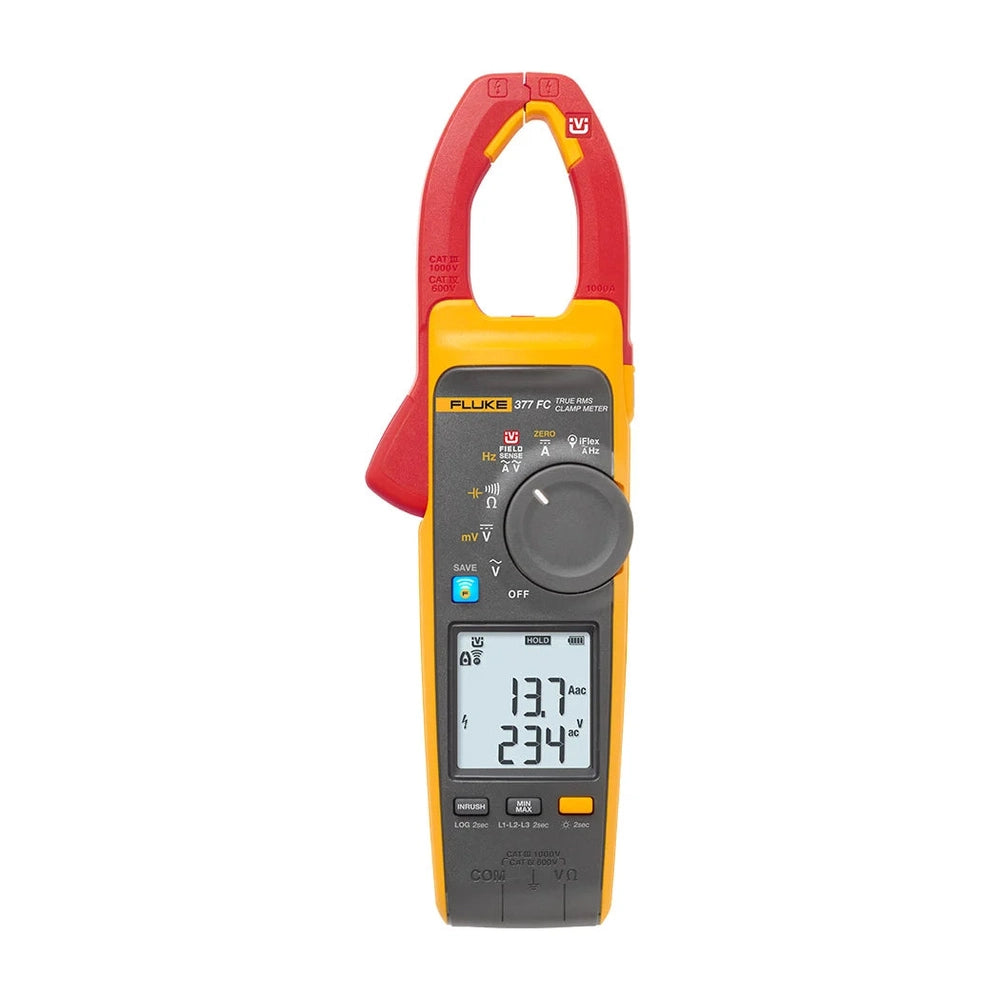 Fluke 377 FC Non-Contact Voltage True-RMS AC/DC Clamp Meter with iFlex