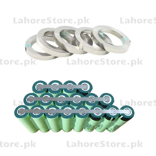 1 Meter 18650 Nickel Strip Belt Tape for Li-ion Battery Spot Welding – 0.12mm x 5mm - Lahore Store