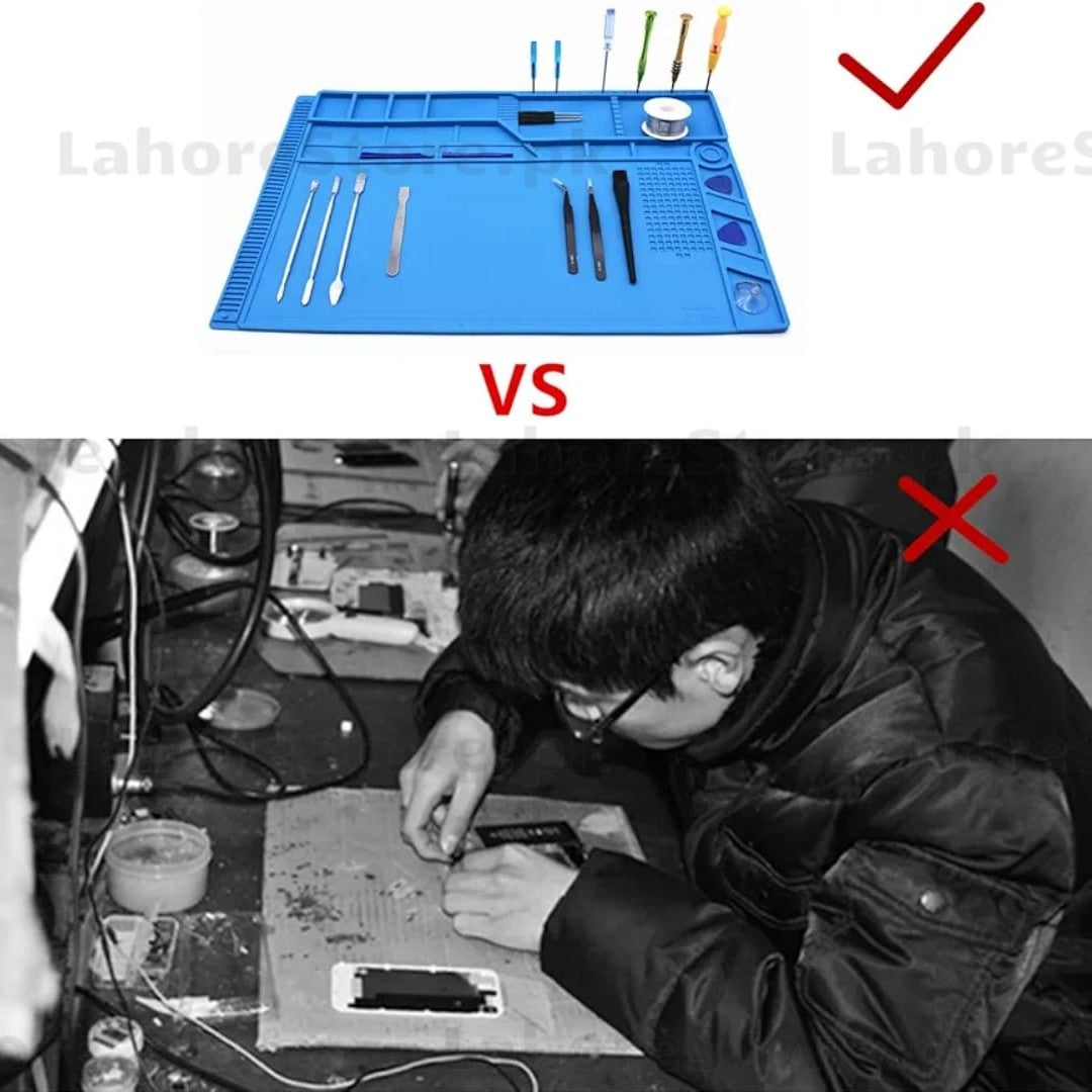 TE S180 Heat Insulation Mat – High‑Temperature Silicone Repair Mat