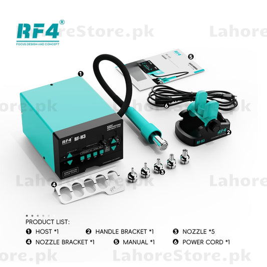 RF H4 Hot Air Rework Station – Digital Temperature & Airflow Control | LahoreStore