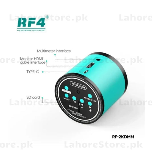 RF 2KDMM Microscope Camera with Built-in Digital Multimeter