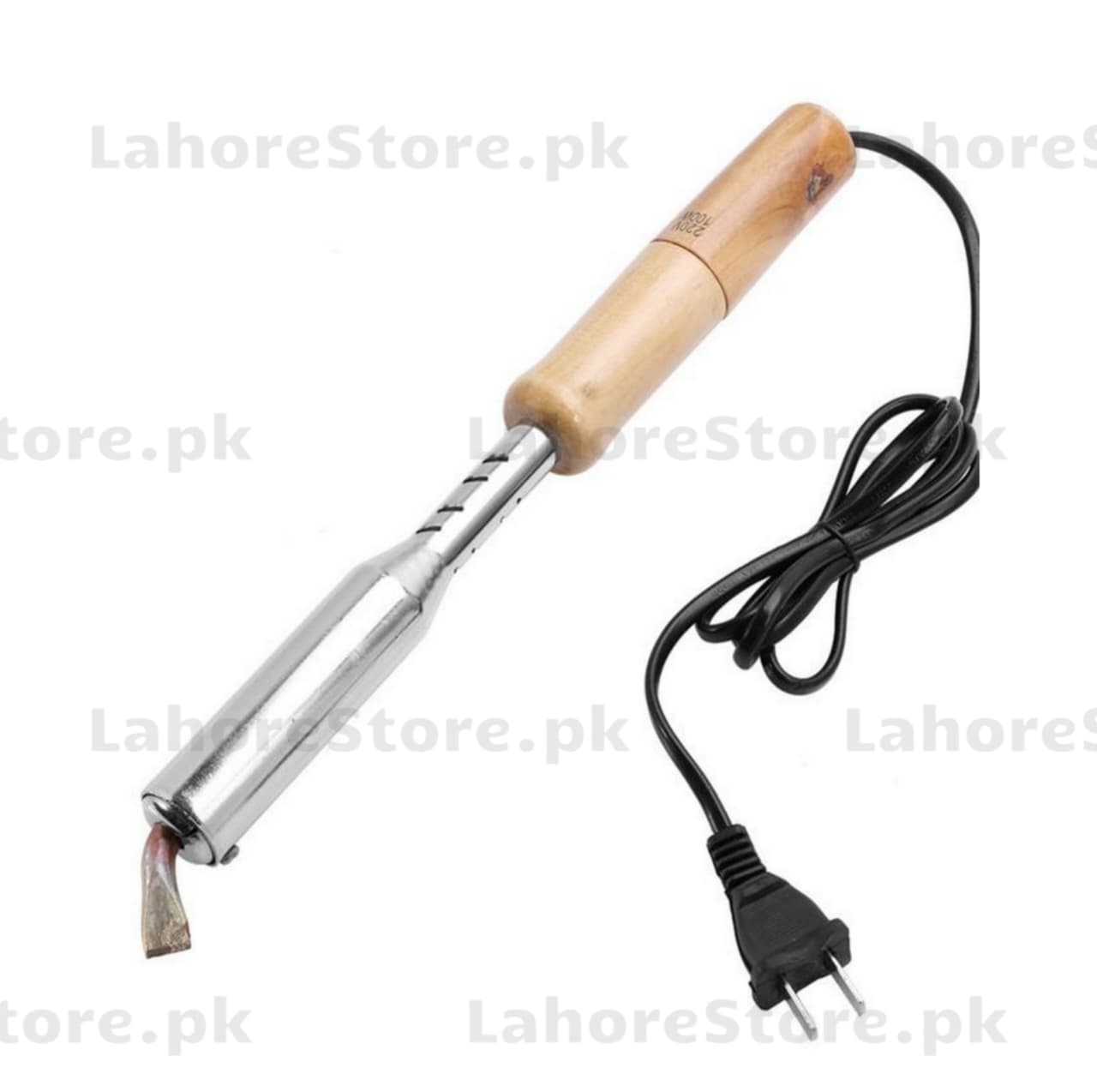 Wood Handle 200W Soldering Iron (Blue) – Heavy Duty Electric Soldering Iron | LahoreStore