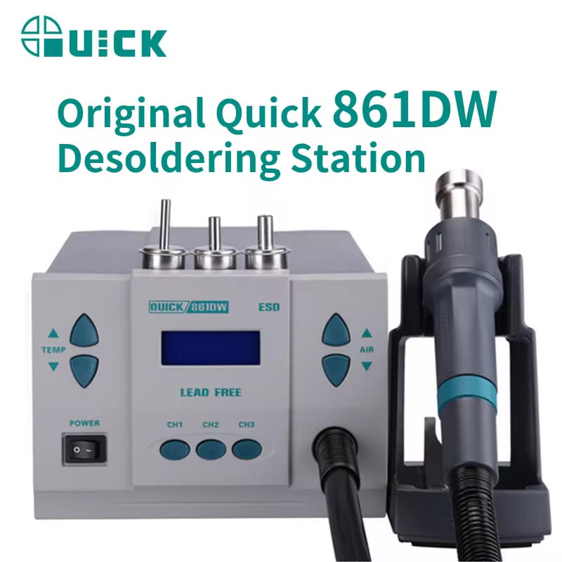 QC 861DW Hot Air Rework Station – Digital Temperature Control for PCB & Mobile Repair | LahoreStore