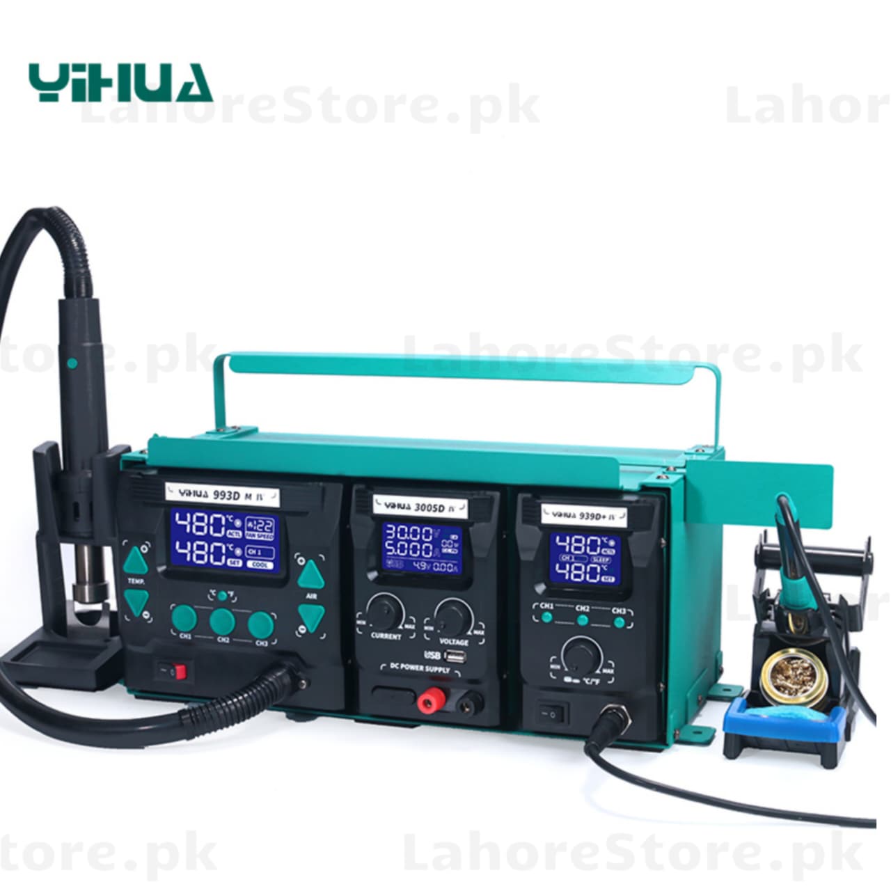 YH 813 Rework Station with Power Supply | Digital Hot Air & SMD Repair System
