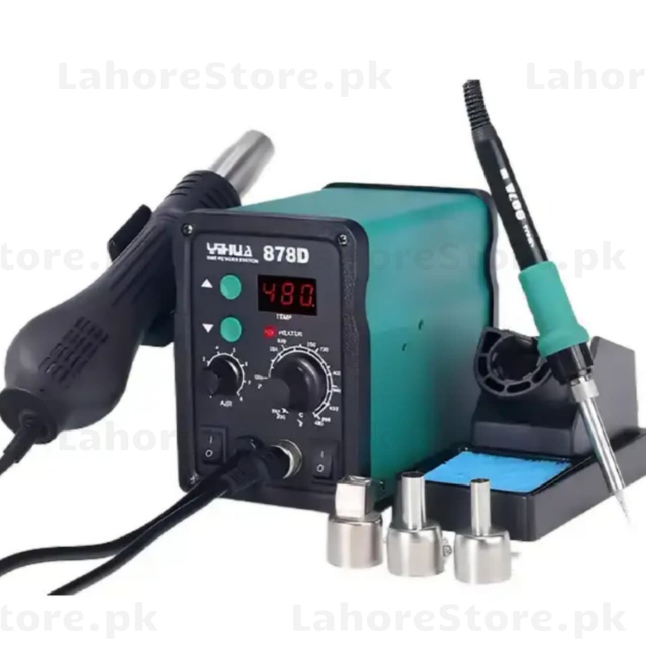 YH 878D Rework Station | Digital Hot Air SMD Rework & Desoldering Station
