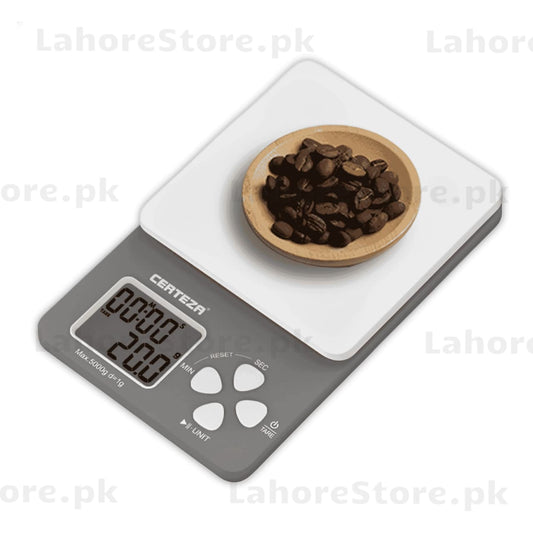 CERTEZA KS 830 Digital Kitchen Scale with Timer – High Precision Food Weighing Scale