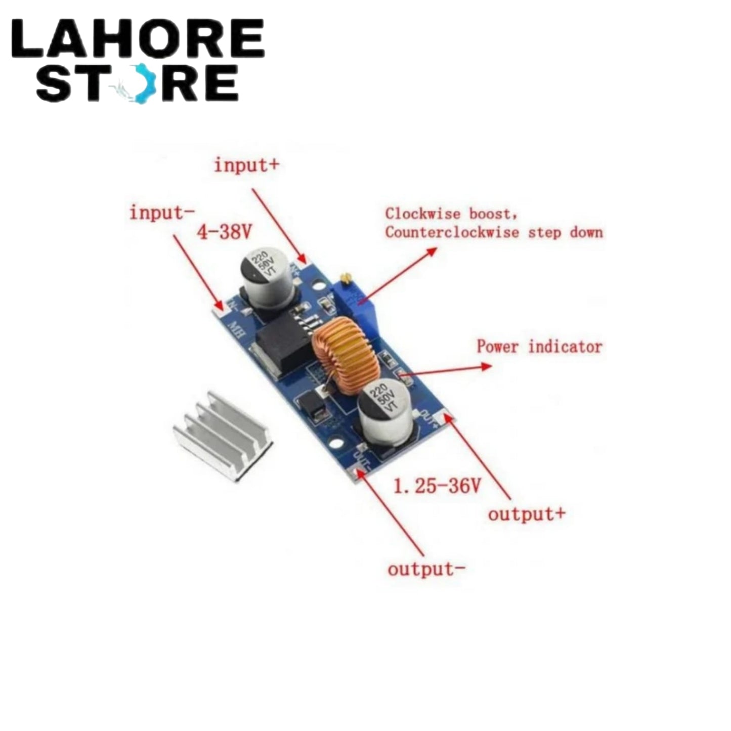 XL4015 DC-DC Buck Converter 5A Adjustable Step Down Voltage Module A5