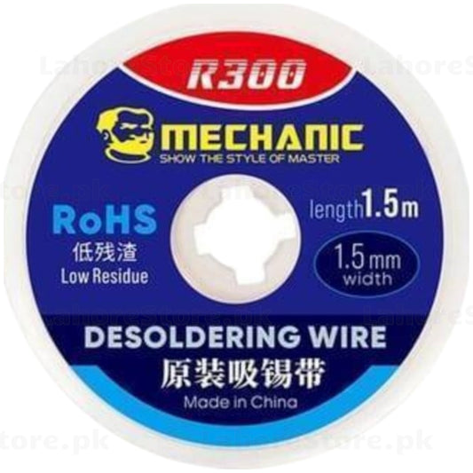 Mechanic R300 Soldering Wick 1.5m – Desoldering Braid for Electronics Repair