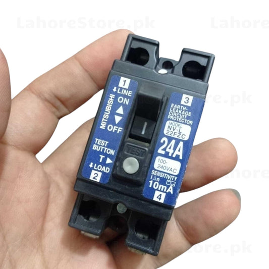 Mitsubishi NV-L22FZC Earth Leakage Circuit Protector 24A 2P (5mA)