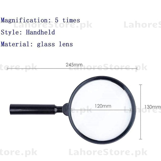 MAGNIFYING 6906 – 120mm | Extra‑Large High‑Clarity Handheld Magnifier