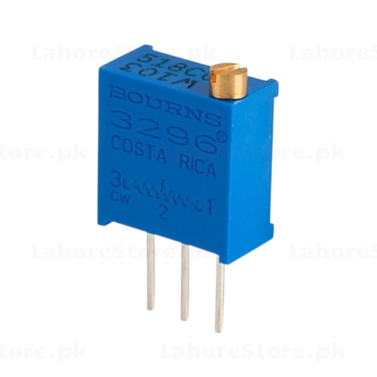 Bourns 3296 Multi-Turn Blue Cermet Trimmer Potentiometer Top Adjust