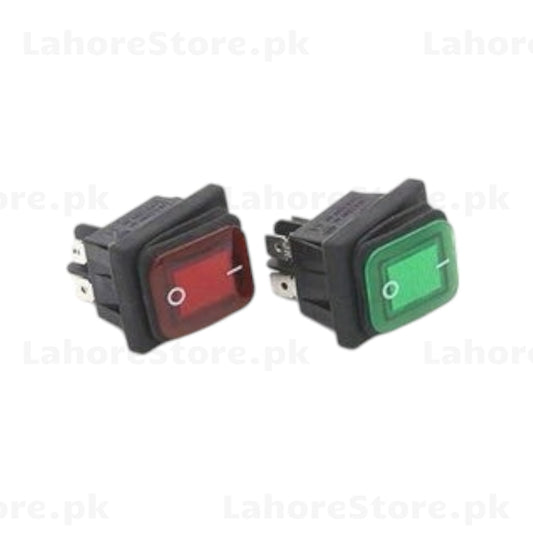 Illuminated Rocker Switch 4 Pin Red and Green ON/OFF 220V AC