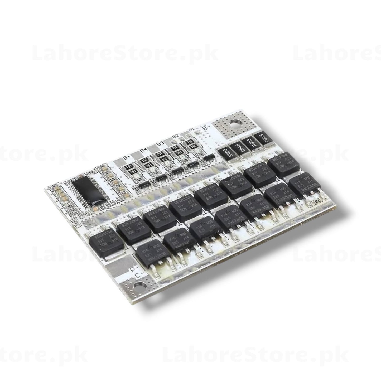 5S 100A BMS battery management system board white PCB with 16 MOSFETs