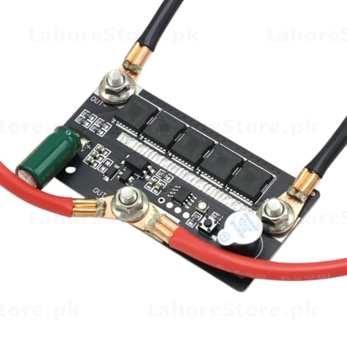 DIY Spot Welder PCB controller board with MOSFET array close-up