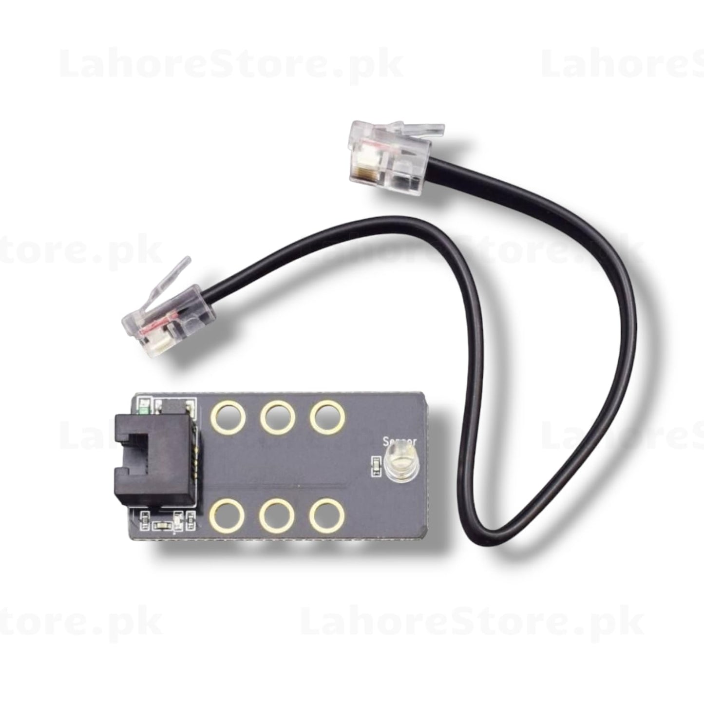 3D printer filament runout sensor PCB module with RJ11 connector and cable