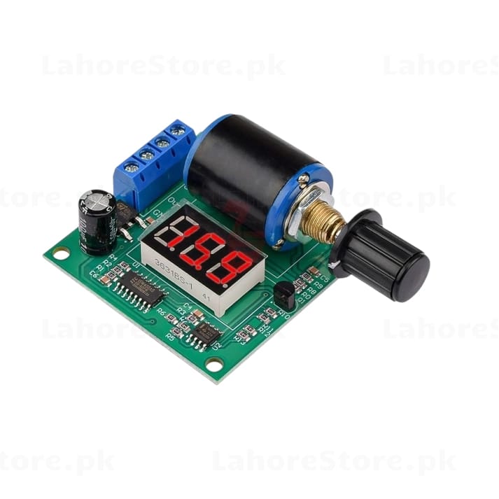 PWM Signal Generator DC Motor Speed Controller with red digital display and potentiometer knob