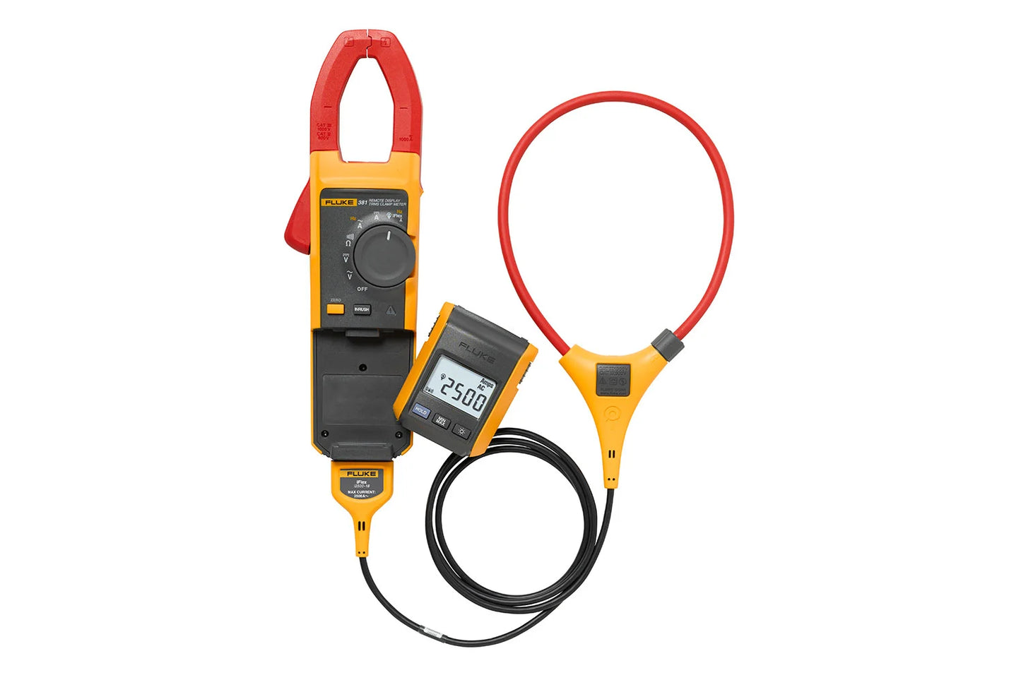Fluke 381 Remote Display True-RMS AC/DC Clamp Meter with iFlex