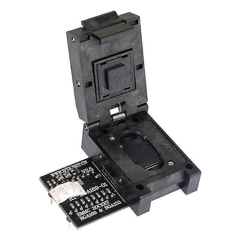 eMMC Socket BGA169 & BGA153 Adapter - RT-BGA169-01 V2.5 with 4 Size Inserts