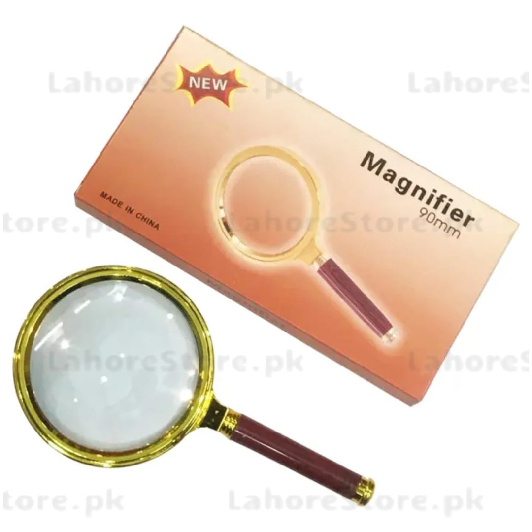 FHM 90mm Magnifier – Extra‑Large Optical Glass Handheld Magnifier for Inspection & Electronics Work