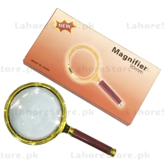 FHM 90mm Magnifier – Extra‑Large Optical Glass Handheld Magnifier for Inspection & Electronics Work