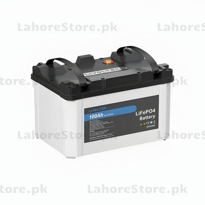 Livoltek LiFePO4 battery on a white background