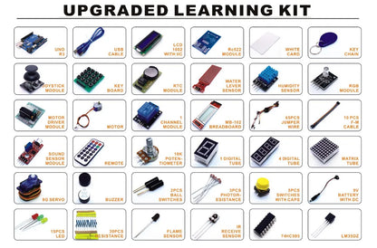 UNO R3 Starter Kit Upgraded Version with RFID & LCD 1602 – Complete Learning Kit for Arduino Projects