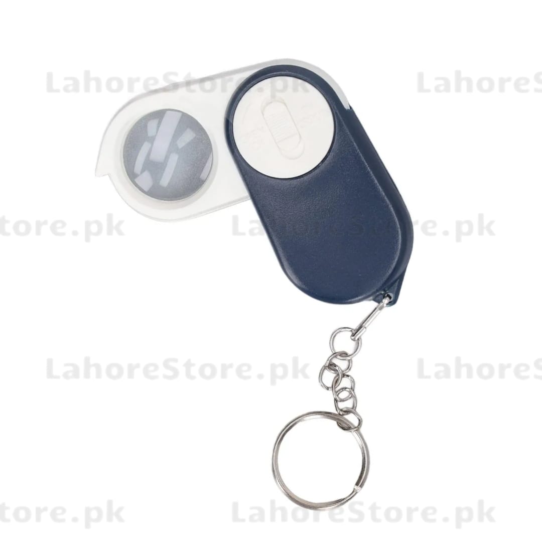 Foldable LED Magnifier Keychain – Portable Pocket Magnifying Glass