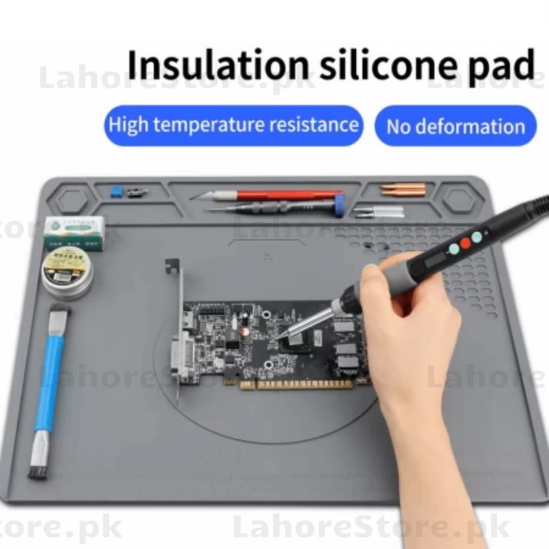 TE 616 Heat Insulation Mat – High‑Temperature Silicone Soldering Repair Mat