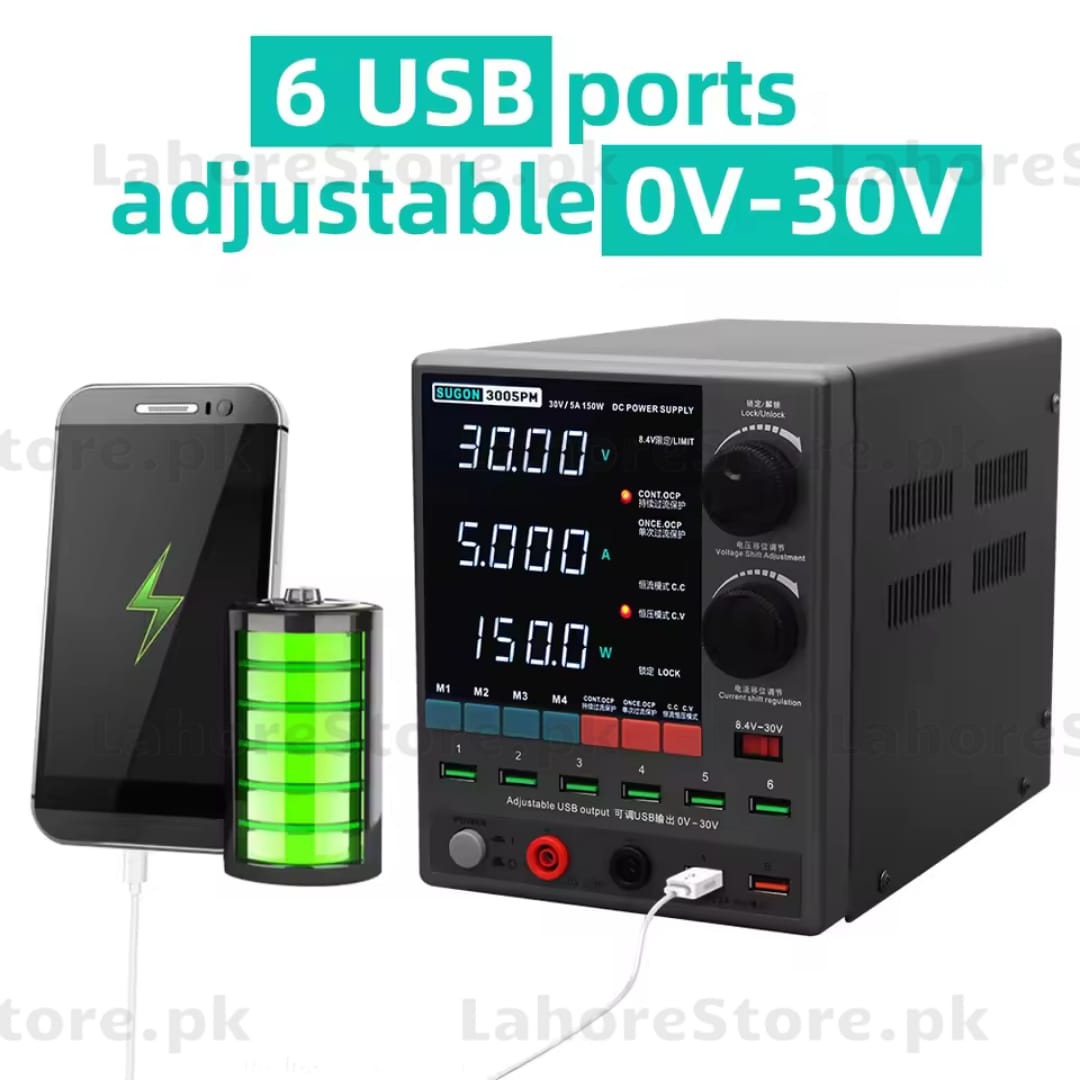 SG 3005PM DC POWER SUPPLY | 0–30V 0–5A ADJUSTABLE BENCH POWER SUPPLY