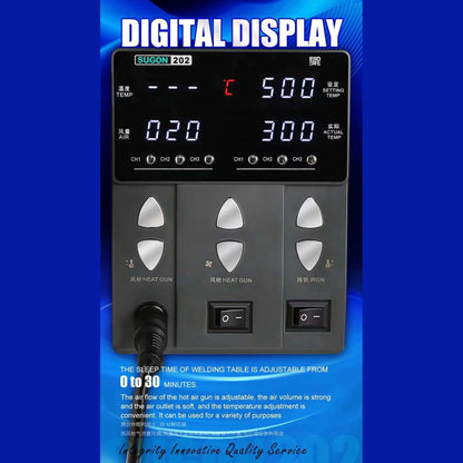 SG 202 Rework Station – Hot Air & Soldering Station for PCB Repair