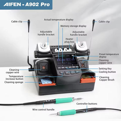 AIFEN A902 Soldering Station – Compatible with C210, C115 & C245 Tips