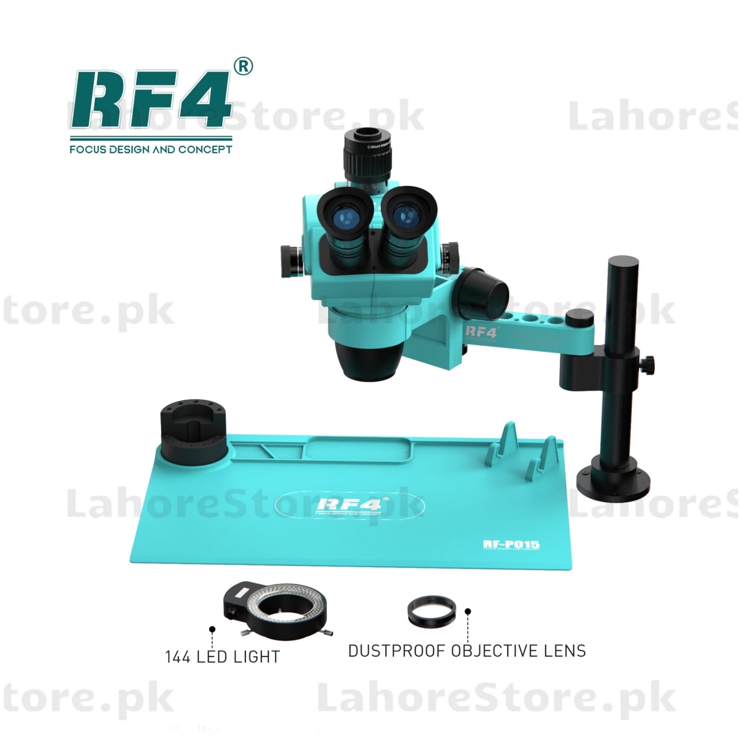 RF 6565PRO-FO19 Trinocular Stereo Microscope for Laboratory & Industrial Inspection