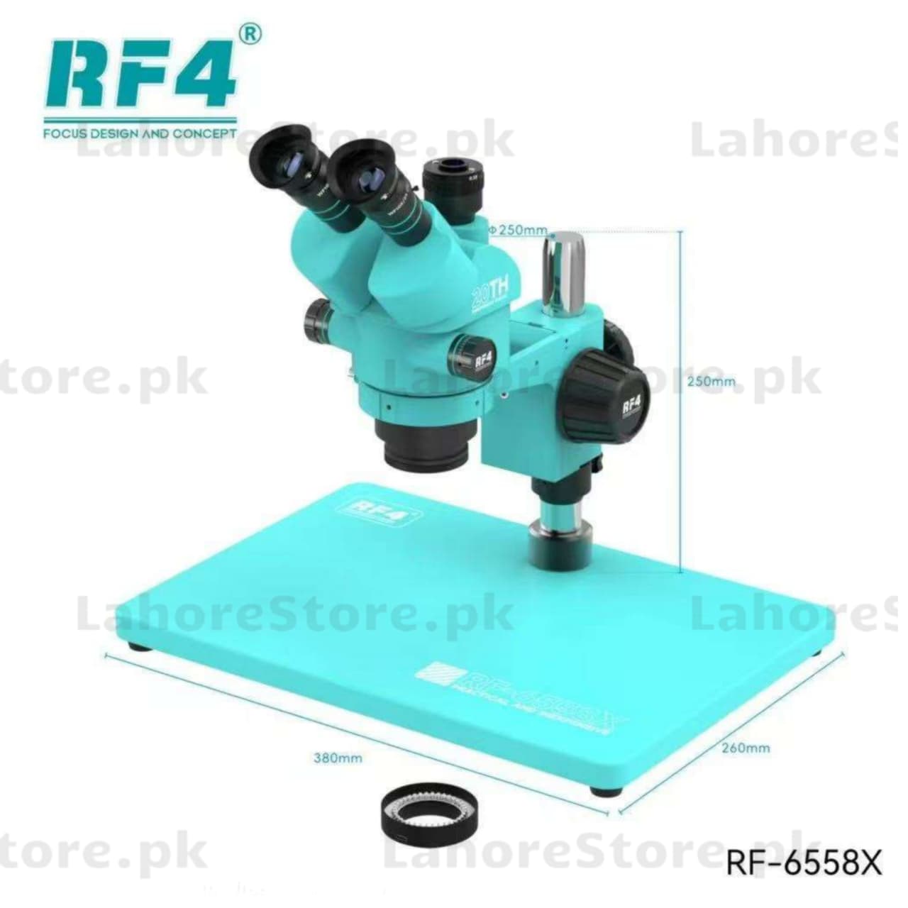 RF 6558X Trinocular Stereo Microscope for Laboratory & Industrial Inspection