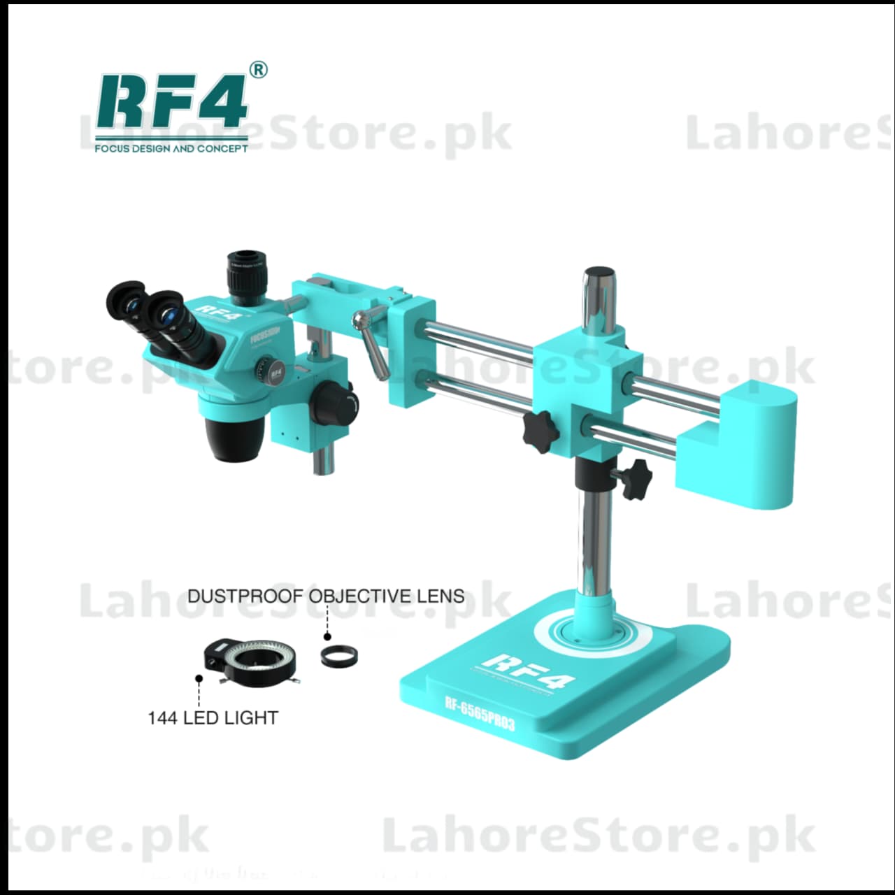 RF 6565PRO3 Trinocular Stereo Microscope for Laboratory & Industrial Inspection
