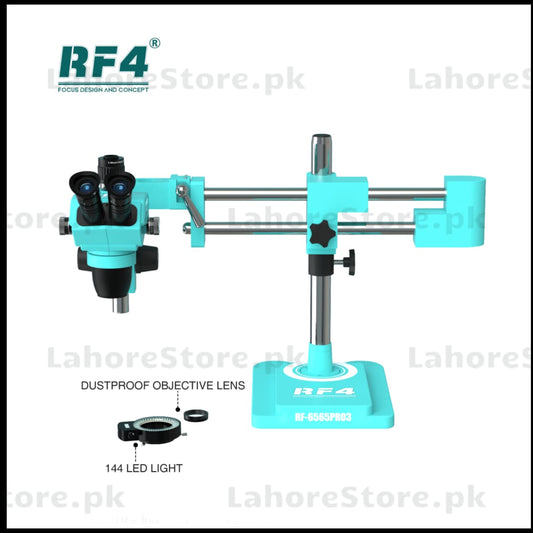 RF 6565PRO3 Trinocular Stereo Microscope for Laboratory & Industrial Inspection