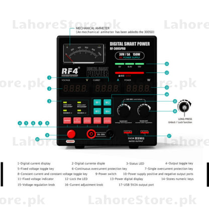 RF 3005PRO Programmable DC Power Supply – 30V 5A Digital Bench Power Supply | LahoreStore