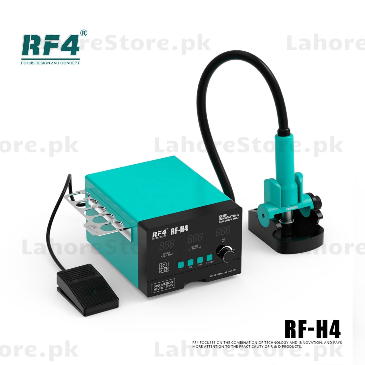 RF H4 Hot Air Rework Station – Digital Temperature & Airflow Control | LahoreStore