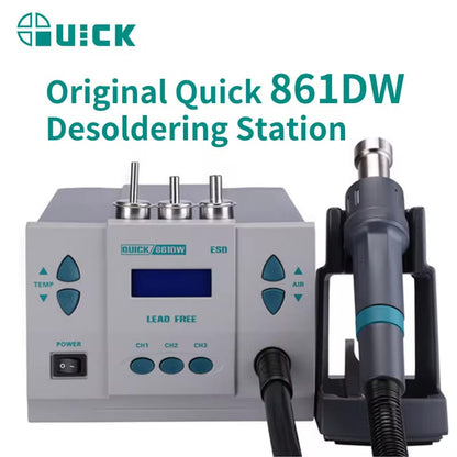 QC 861DW Hot Air Rework Station – Digital Temperature Control for PCB & Mobile Repair | LahoreStore