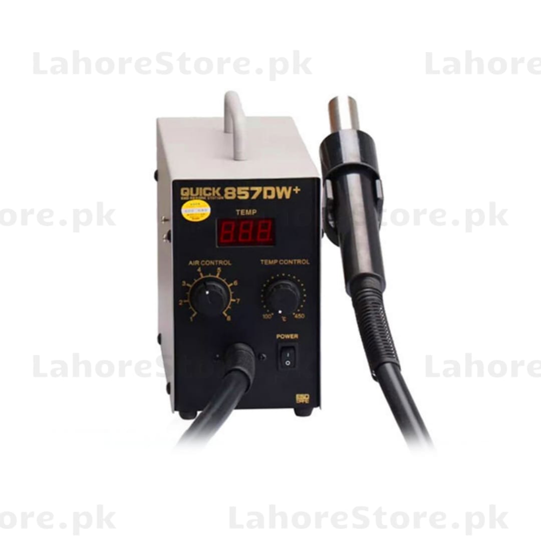 QC 857DW+ Hot Air Rework Station – Digital Temperature Control for PCB & Mobile Repair | LahoreStore