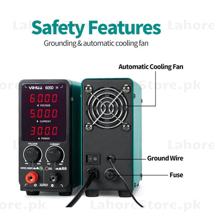 YH 605D-III Adjustable DC Power Supply | 0–60V 0–5A Digital Bench Power Supply