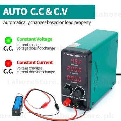 YH 605D-III Adjustable DC Power Supply | 0–60V 0–5A Digital Bench Power Supply