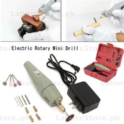 PCB Mini Drill Machine – Electric Rotary Drill Grinder & Polishing Tool Set | LahoreStore