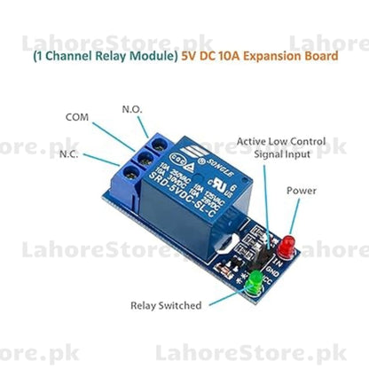 1 Channel Relay Module 5V for Arduino, Raspberry Pi & Microcontroller Projects