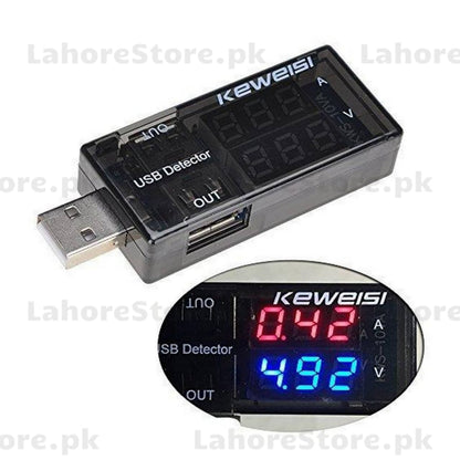 Dual USB Detector Current Voltage Tester 3V-9V – Double USB Display Meter