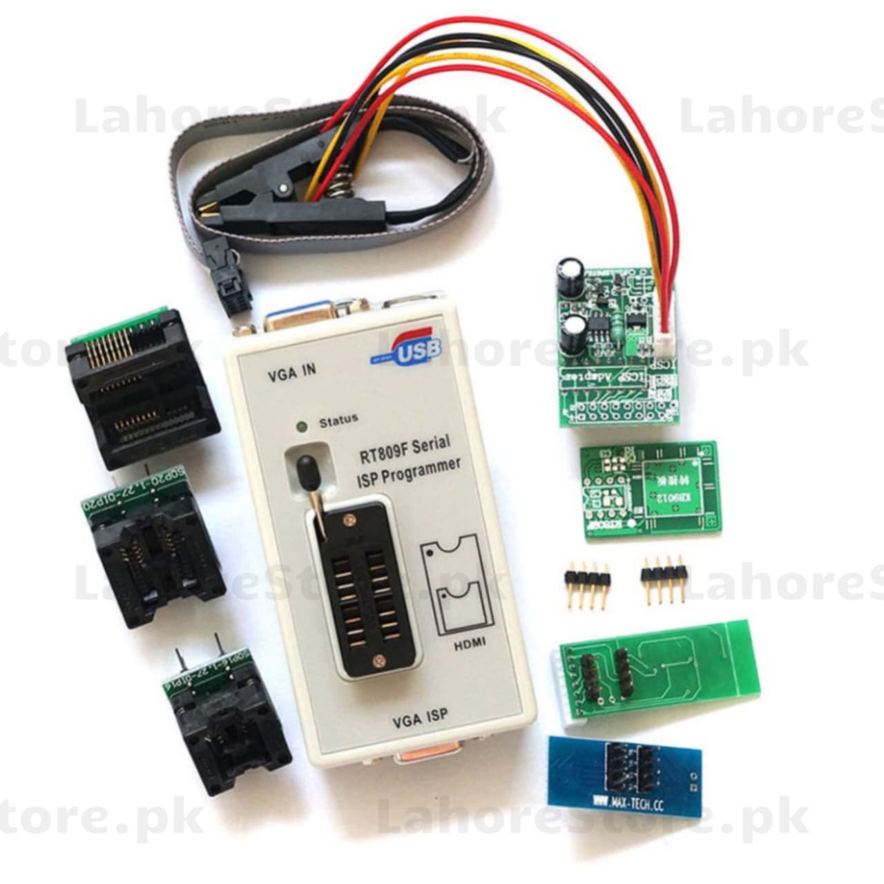 RT809F BIOS Programmer with 3 Adapters Universal EEPROM SPI Flash Programmer